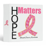 Breast Cancer Hope Matters Jeweled Ribbon Binder
