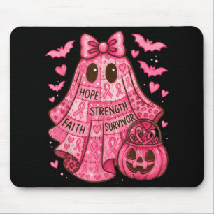 Breast Cancer Hope Strength Faith Survivor Ghost W Mouse Pad