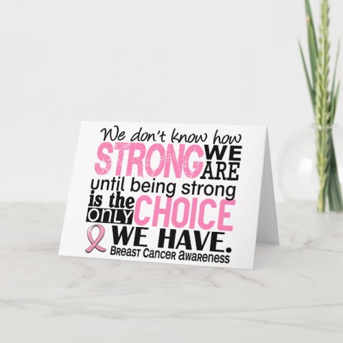 Breast Cancer How Strong We Are zazzle_card