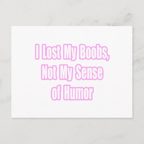 Breast Cancer Humor Postcard