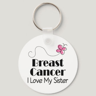 Breast Cancer I Love My Sister Keychain