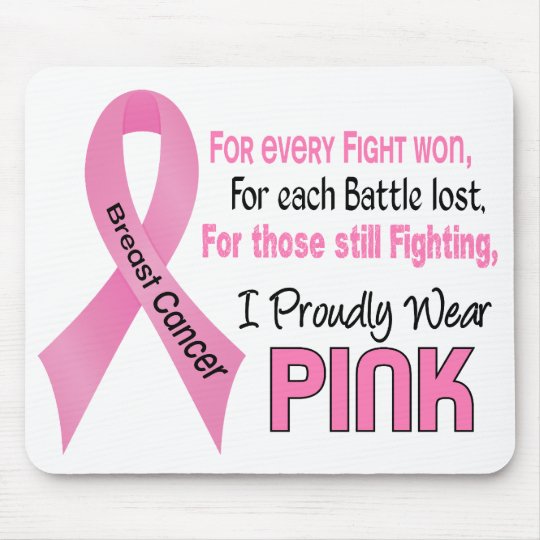 Breast Cancer I Proudly Wear Pink 1 Mouse Pad