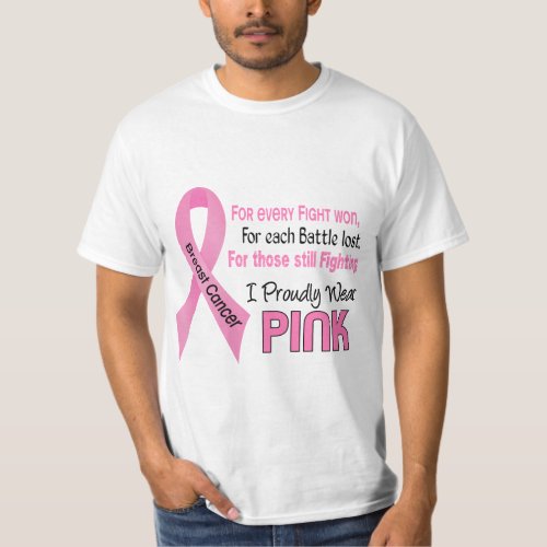 Breast Cancer I Proudly Wear Pink 1 T_Shirt