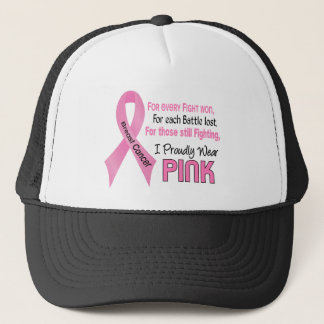 Breast Cancer I Proudly Wear Pink 1 Trucker Hat