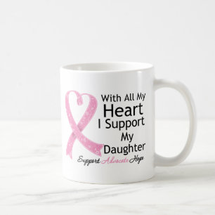 Breast Cancer I Support My Daughter Coffee Mug