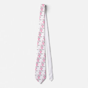 Breast Cancer I Support My Daughter Neck Tie