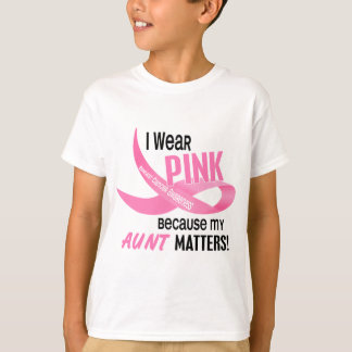 Breast Cancer I WEAR PINK FOR MY AUNT 33.2 T-Shirt