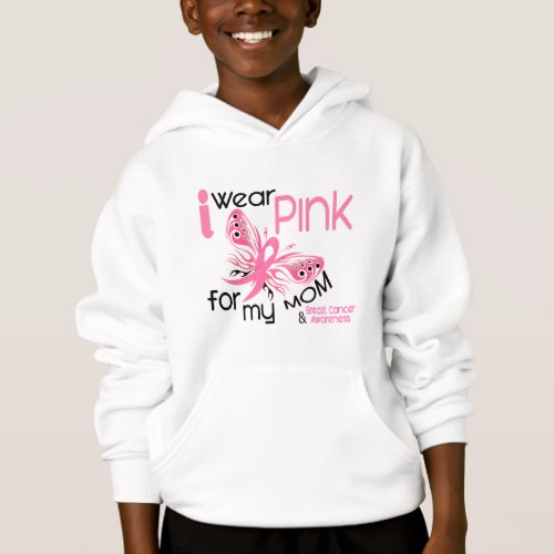 Breast Cancer I WEAR PINK FOR MY MOM 45 Hoodie