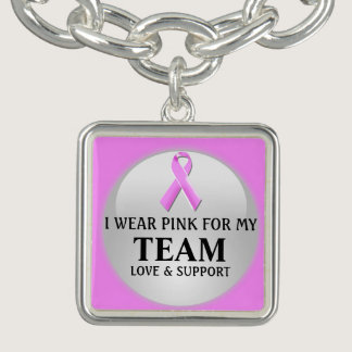 Breast Cancer i wear pink | Personalized Bracelet