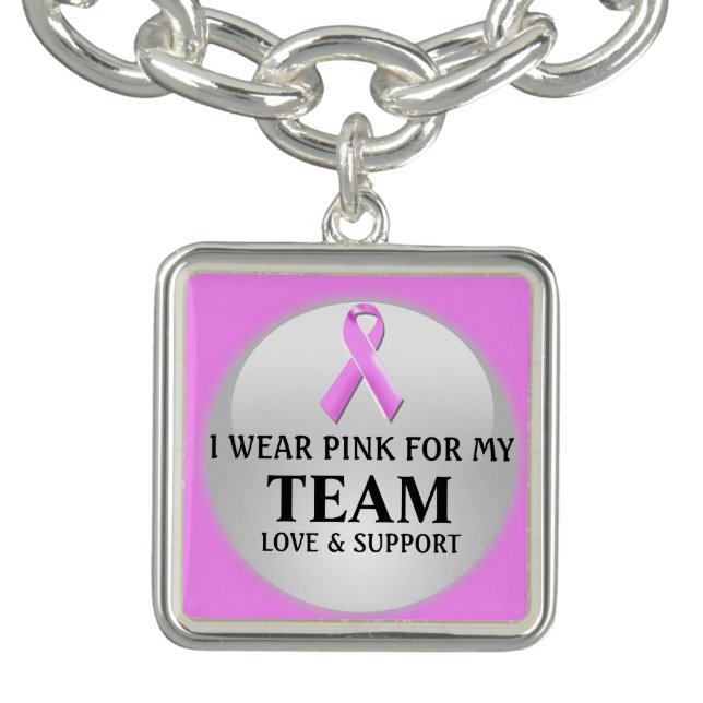 Breast Cancer i wear pink | Personalized Bracelet (Design)