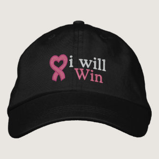 Breast Cancer I Will Win Embroidered Baseball Cap