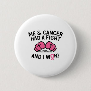 Breast Cancer I Won Breast Cancer Survivor Support Button