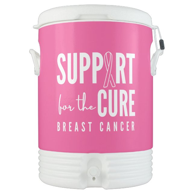 breast cancer Igloo Beverage Cooler Pink (Front)