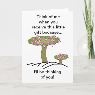Breast Cancer I'll Be Thinking Of You Card