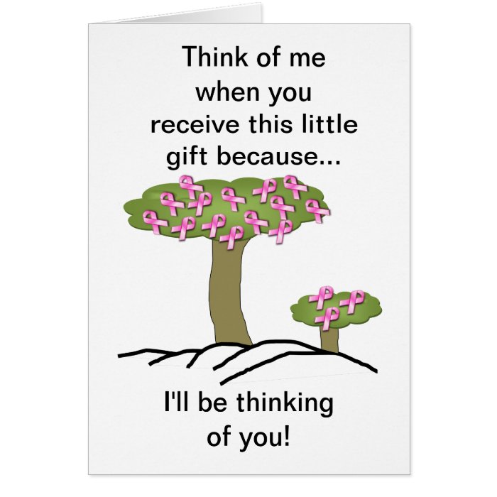 Breast Cancer I'll Be Thinking Of You Card