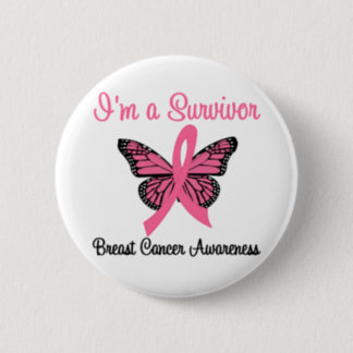 Breast Cancer I'm a Survivor Button