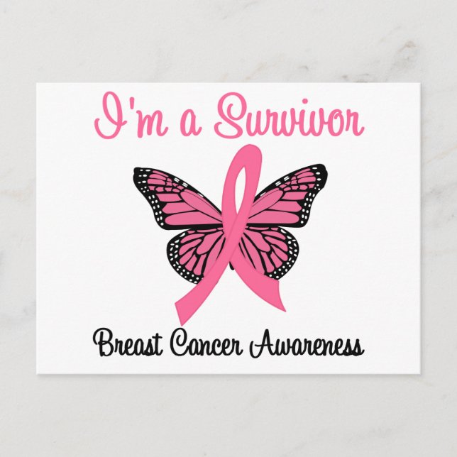 Breast Cancer I'm a Survivor Postcard (Front)