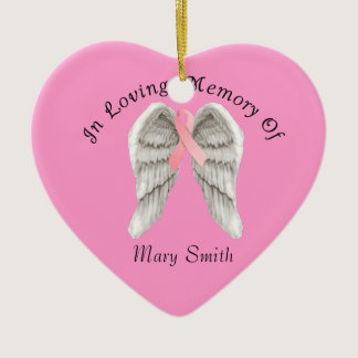 Breast Cancer In Memory Christmas Ornament