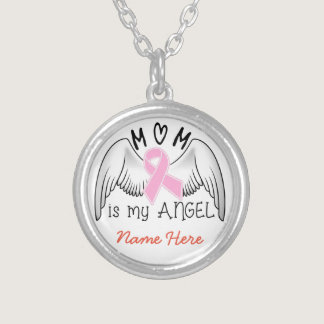 Breast Cancer In Memory of Mom Necklace