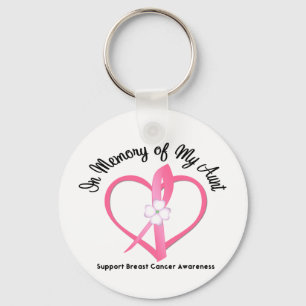 Breast Cancer In Memory of My Aunt Keychain