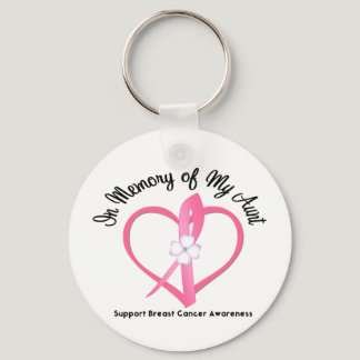 Breast Cancer In Memory of My Aunt Keychain