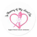 Breast Cancer In Memory of My Loved One Classic Round Sticker
