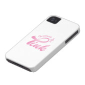 Breast Cancer iPhone 4/4S Case-Mate Barely There Case-Mate iPhone Case (Bottom)