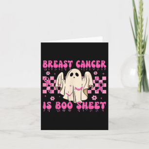 Breast Cancer Is Boo Sheet Breast Cancer Awareness Card