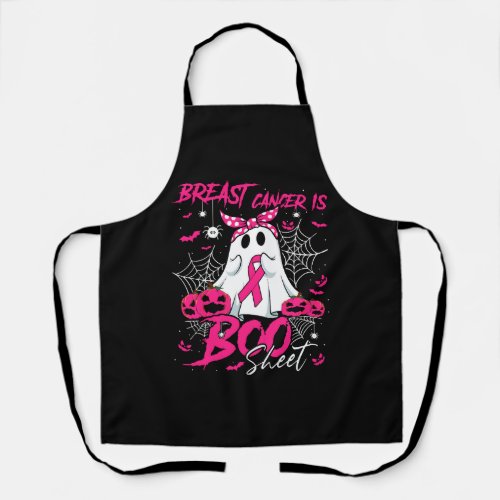 Breast Cancer Is Boo Sheet Breast Cancer Halloween Apron