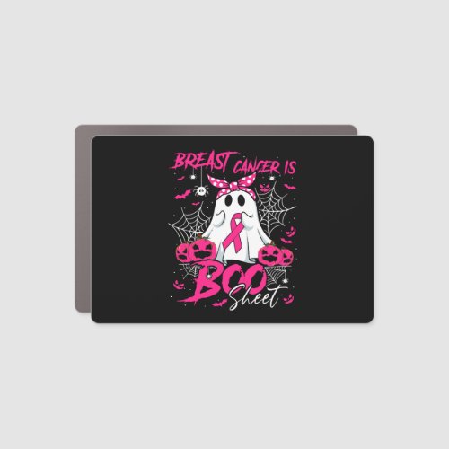 Breast Cancer Is Boo Sheet Breast Cancer Halloween Car Magnet