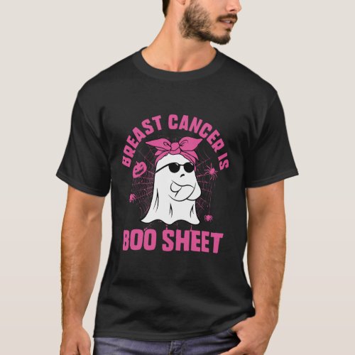 Breast Cancer Is Boo Sheet Halloween Funny Ghost T_Shirt