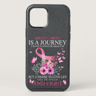 Breast Cancer Journey Butterfly Fight Cancer Survi OtterBox Symmetry iPhone 12 Pro Case