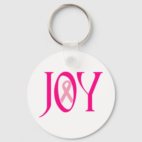 Breast Cancer Joy Keychain