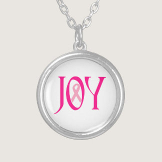 Breast Cancer Joy Silver Plated Necklace