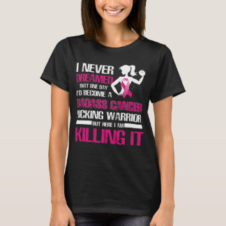 breast cancer kicking warrior T-Shirt