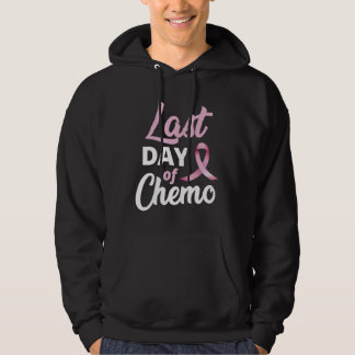 Breast Cancer Last Day Of Chemo Pink Ribbon Hoodie