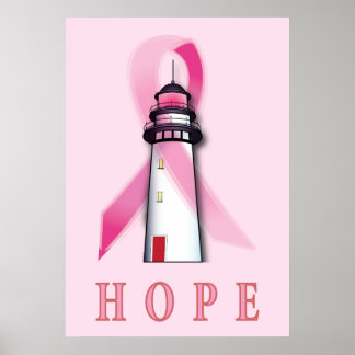 Breast Cancer Lighthouse of Hope Poster