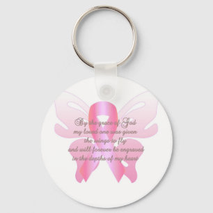 Breast Cancer Loss Keychain