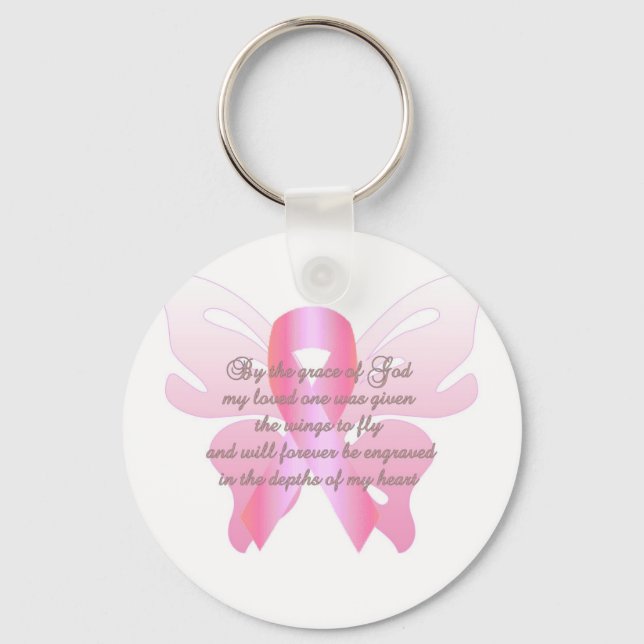 Breast Cancer Loss Keychain (Front)