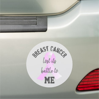 Breast Cancer Lost its Battle to ME | Survivor Car Magnet