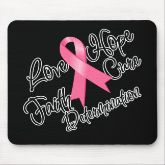 Breast Cancer Love Hope Determination Mouse Pad