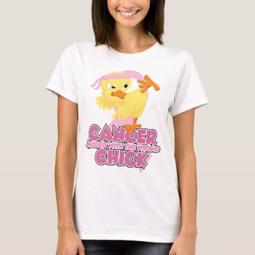 Breast Cancer Messed With The Wrong Chick T_Shirt