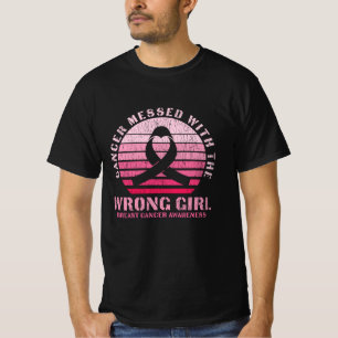 Breast Cancer Messed With The Wrong Girl Survivor  T-Shirt