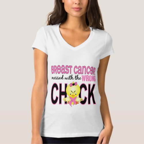 Breast Cancer Messed With Wrong Chick T_Shirt