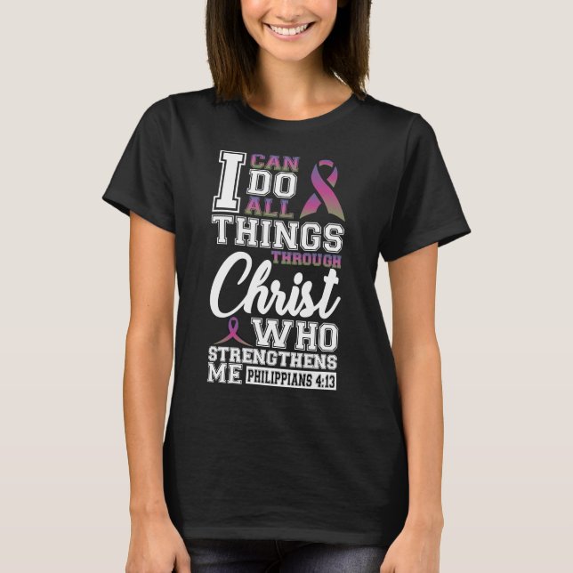 Breast Cancer Metastatic Breast Cancer I Can Do Al T-Shirt (Front)