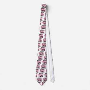 Breast Cancer My BATTLE TOO 1 Sister Neck Tie