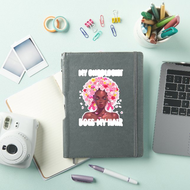 Breast Cancer My Oncologist Does My Hair Cancer Su Sticker (iPad Cover)
