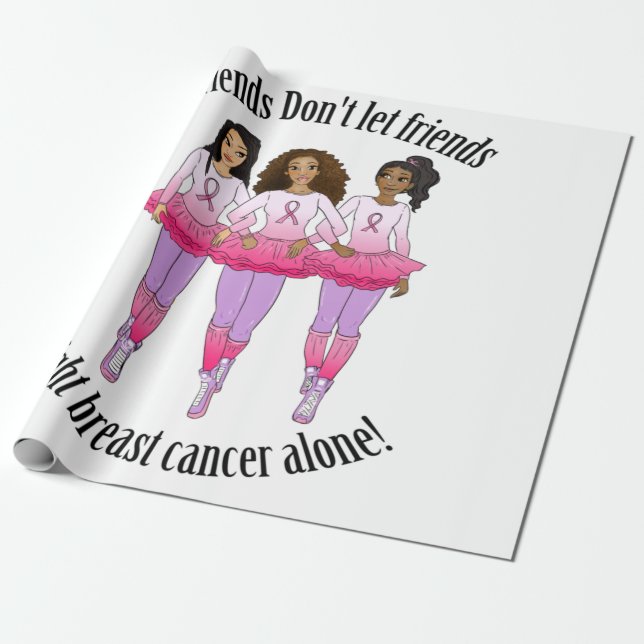 Breast Cancer-No one fights alone AA Wrapping Paper (Unrolled)