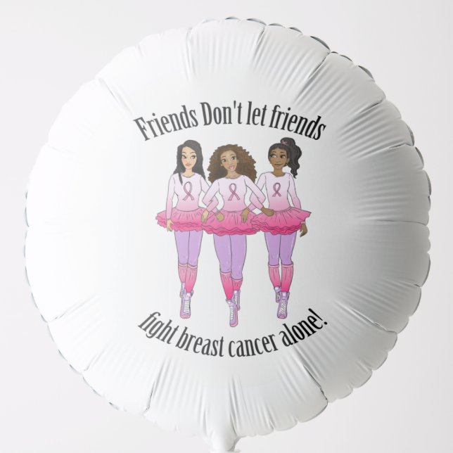 Breast Cancer: No one fights alone Balloon (Front)