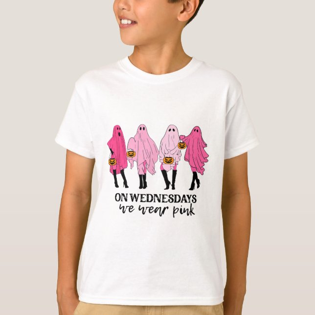 Breast Cancer On Wednesday We Wear Pink  T-Shirt (Front)